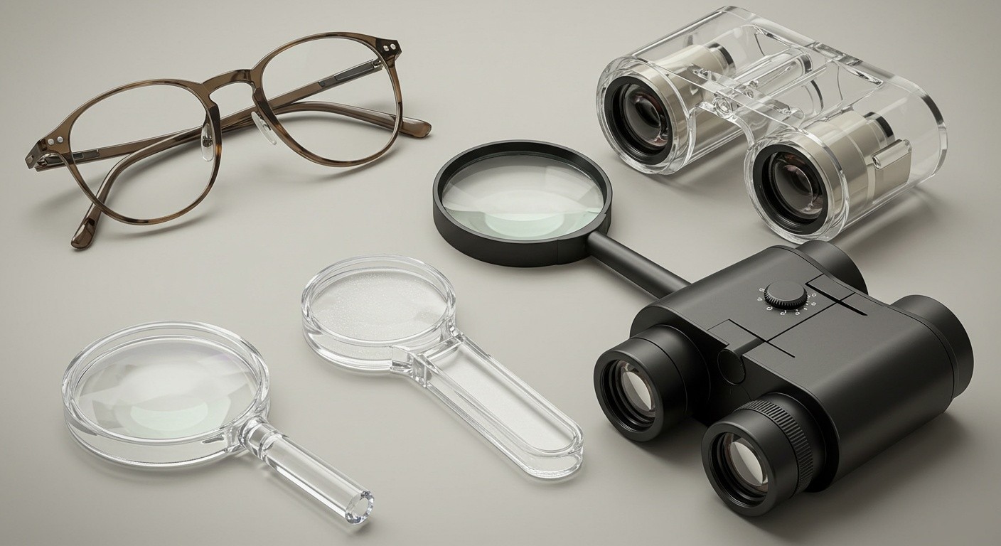 Использование пластика в оптических устройствах