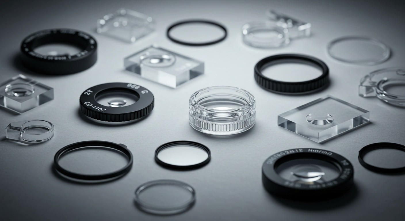 Линзы и защитные экраны из пластика Пластиковые оптические компоненты