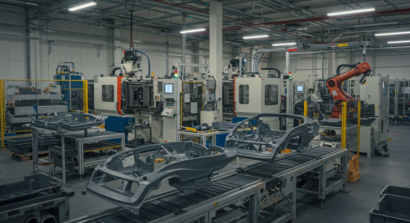 Изготовление пластиковых деталей модульной формы для автомобильной промышленности