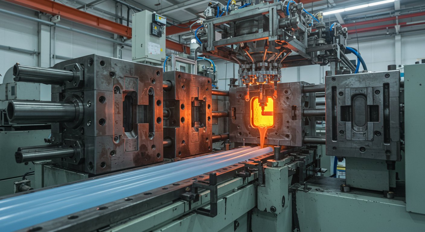 Литьё пластика для труб и шлангов