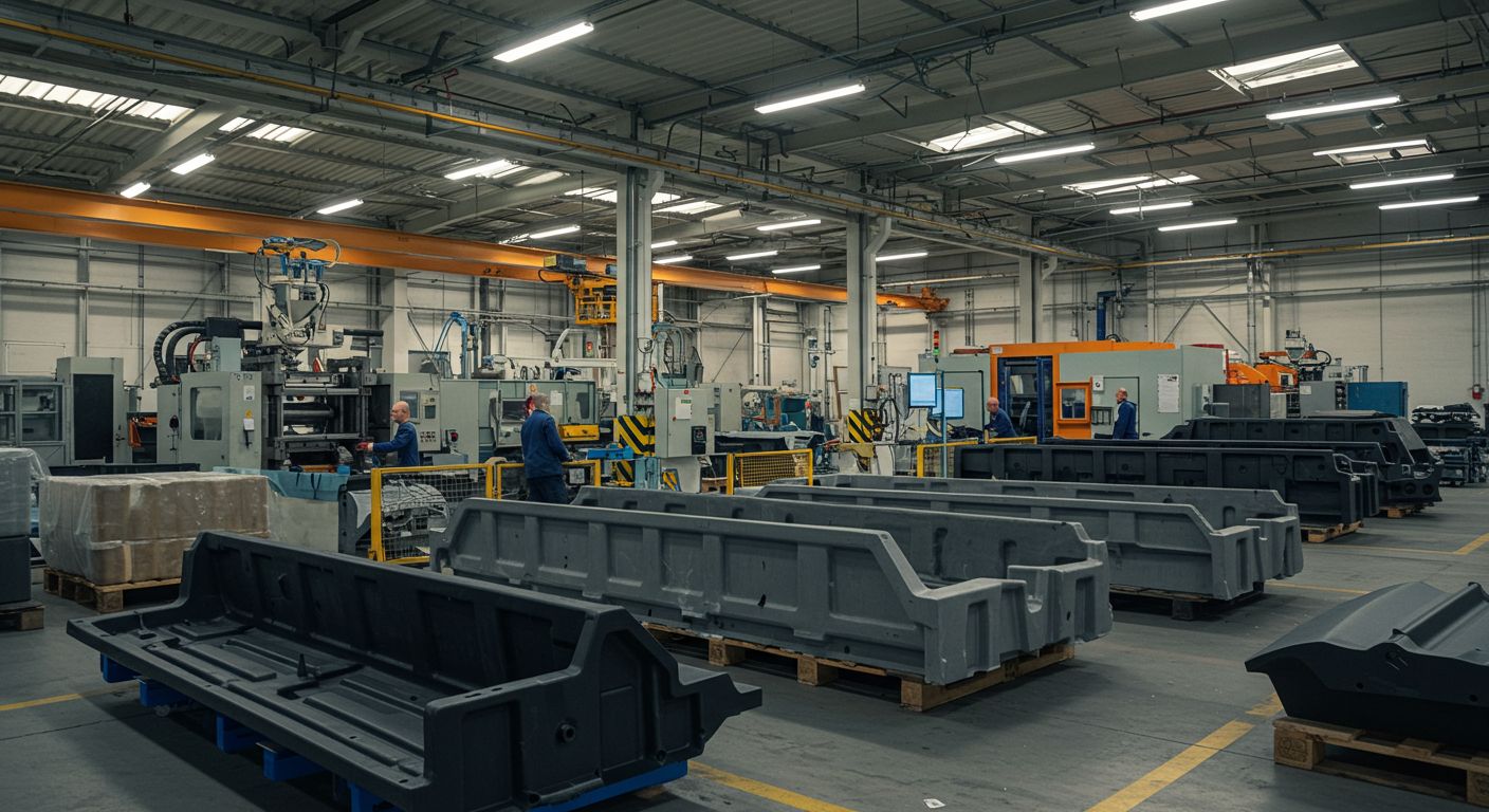 Толстостенные пластиковые изделия для транспортной отрасли