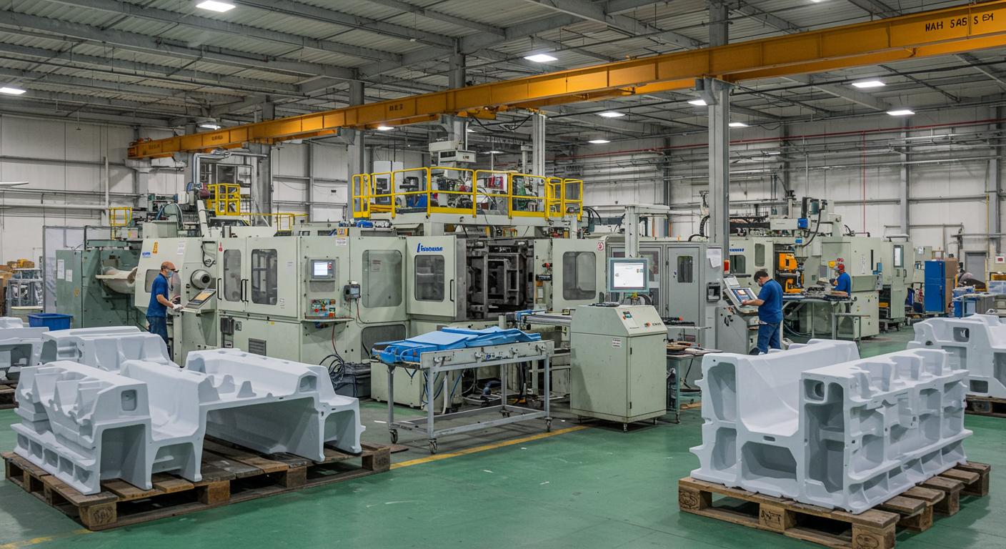 Производство крупных пластиковых компонентов