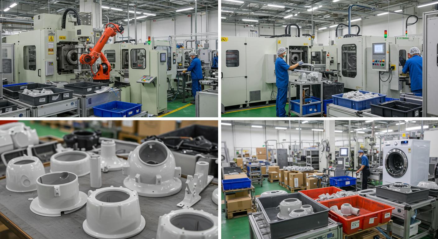 Пластиковые детали стандартного качества для бытовой техники