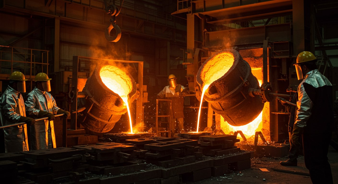 Литьё изделий и деталей для промышленного производства из металла