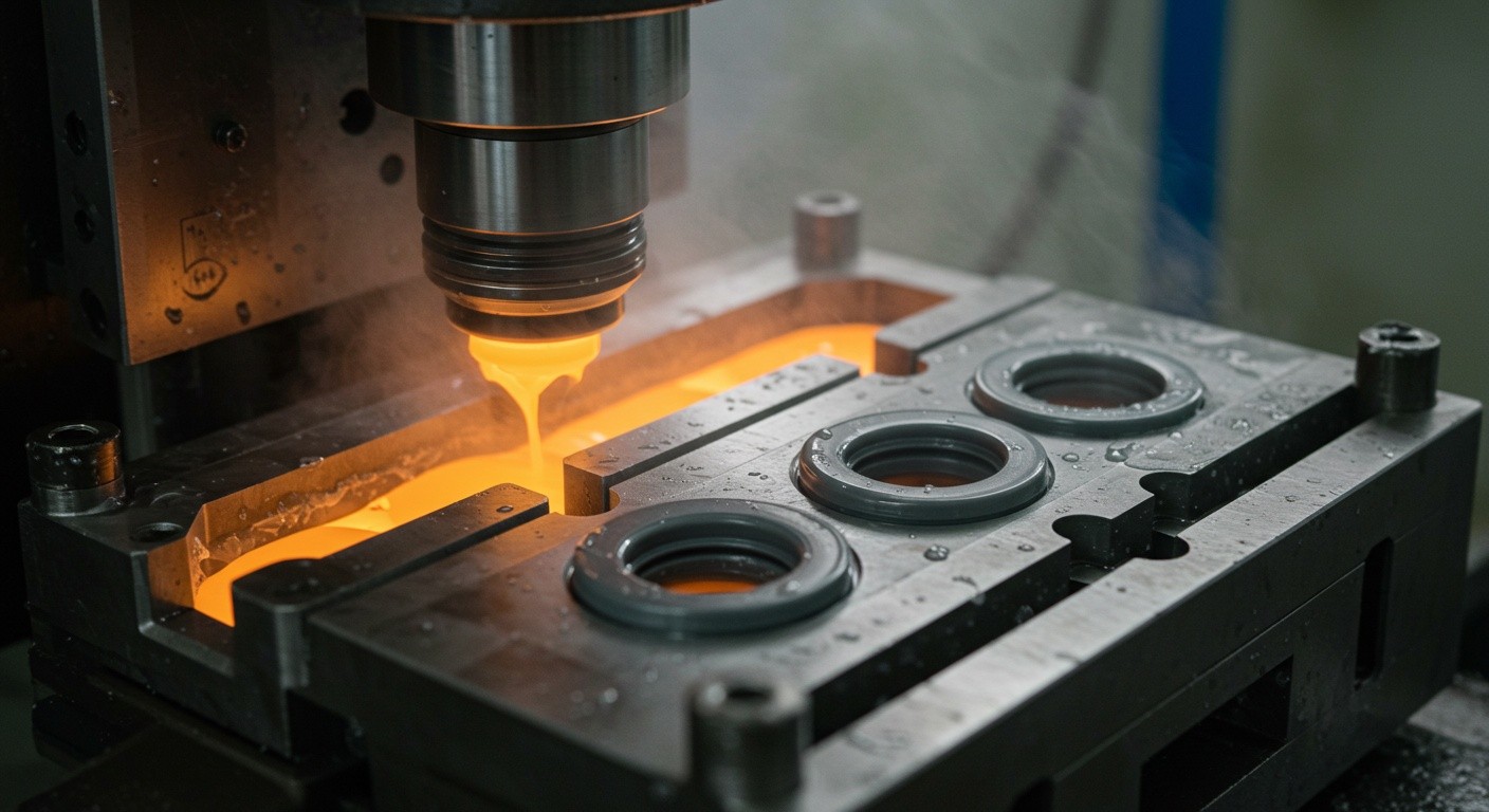 Литьё пластика для уплотнителей труб