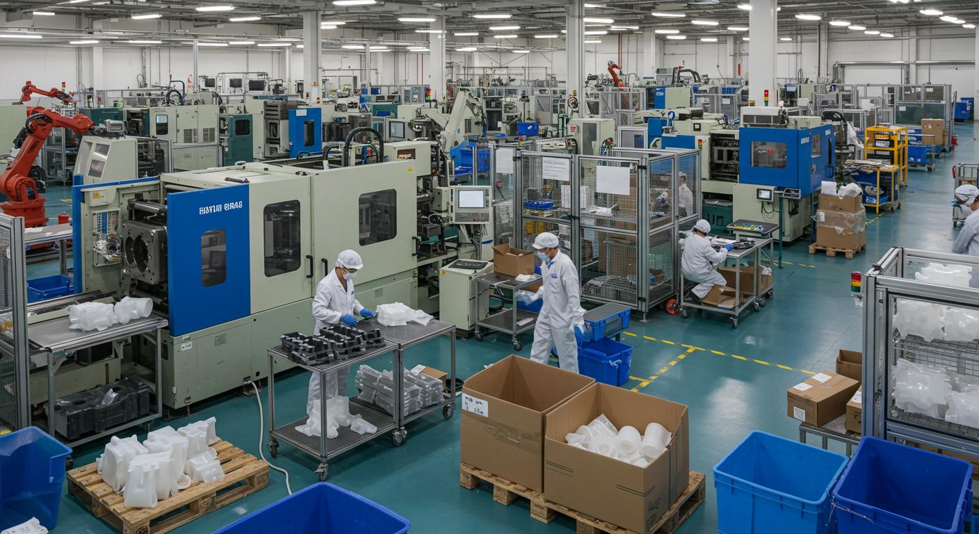 Пластиковые изделия стандартного качества для промышленного оборудования