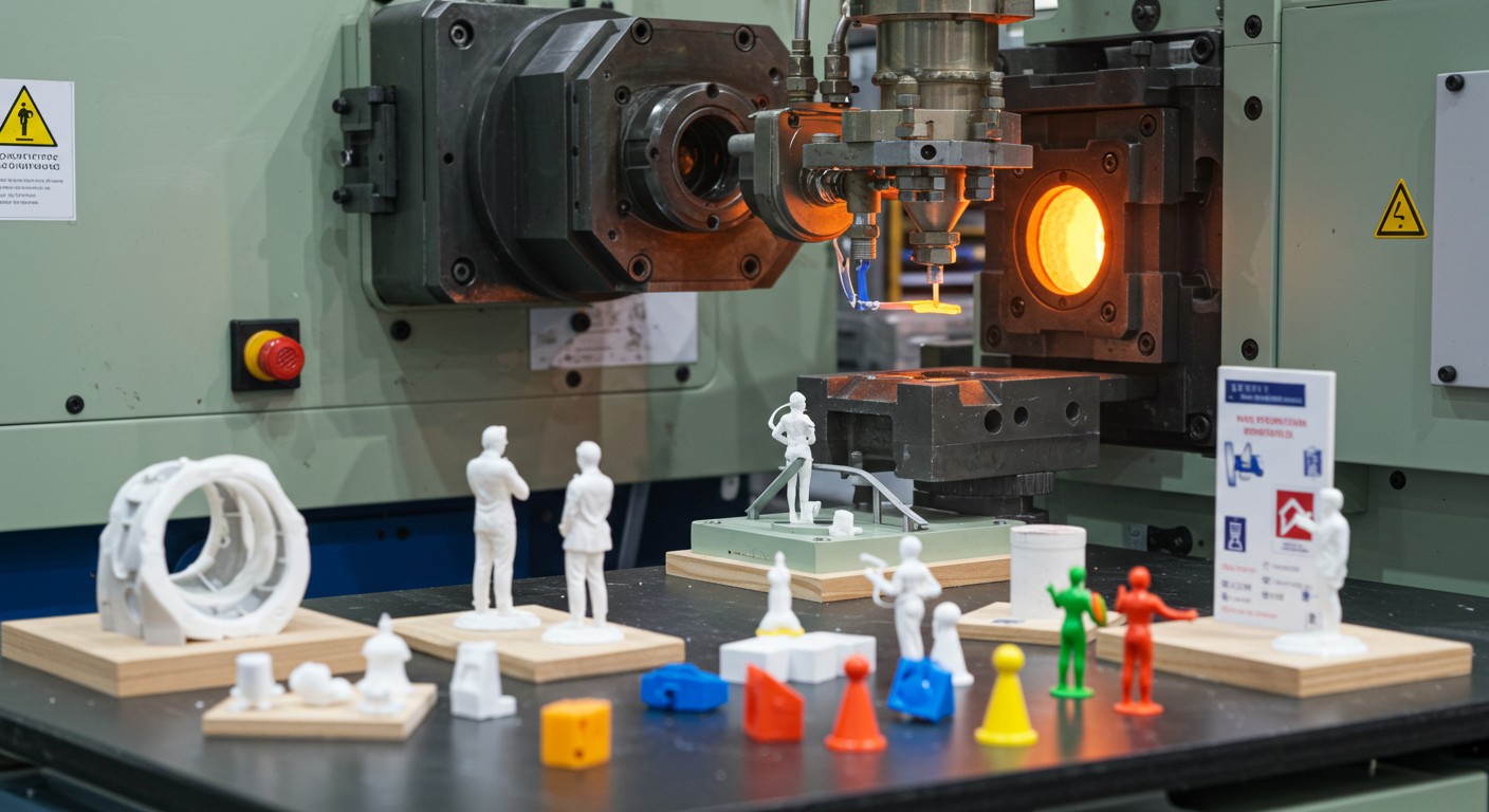 Литьё пластика для рекламных и выставочных элементов