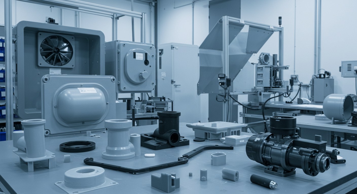 Разработка пластиковых изделий эконом класса для промышленного оборудования