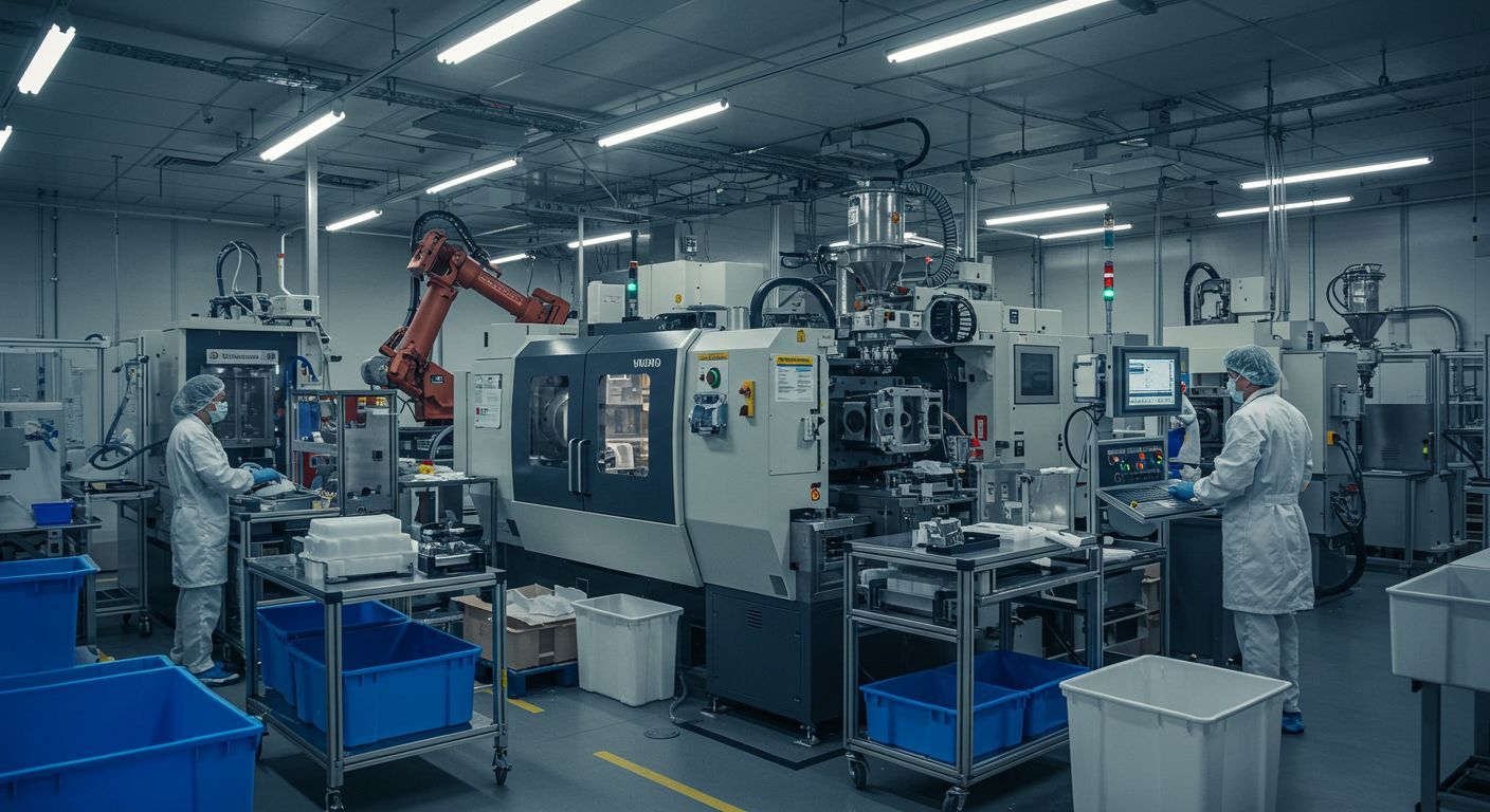 Изготовление пластиковых изделий методом литья под давлением для медицинской отрасли