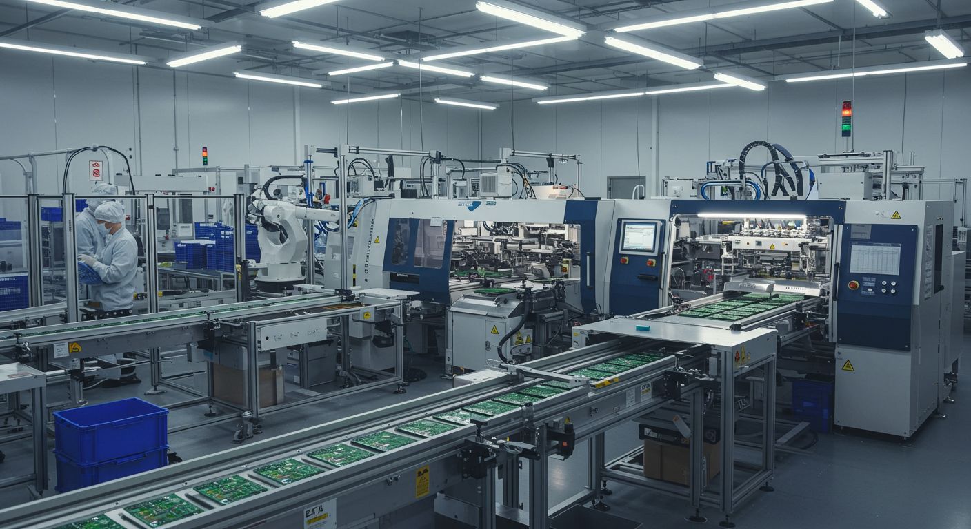 Серийное производство стандартных электронных компонентов