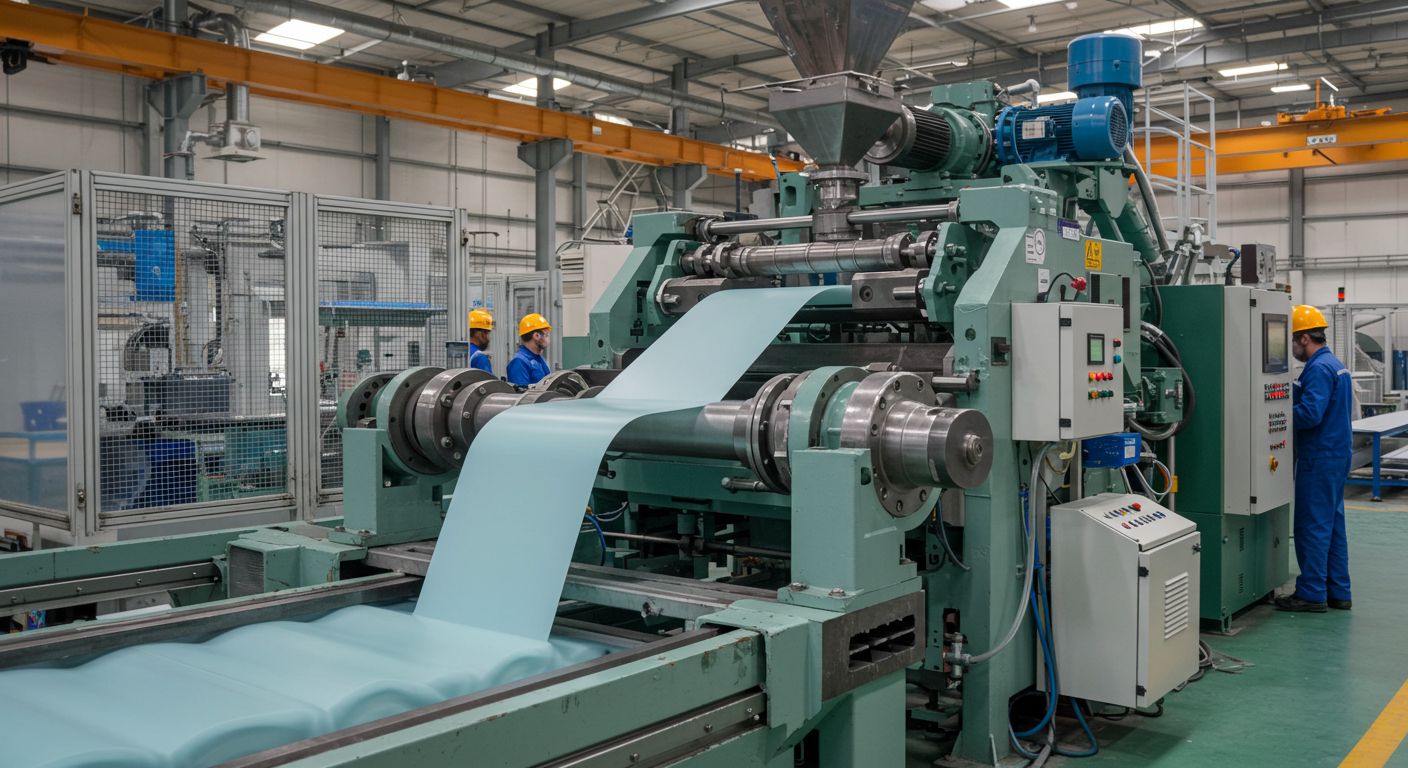 Линия экструзии пластиковых профилей Линия экструзии пластиковых профилей