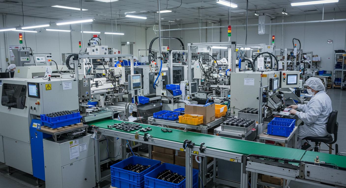 Серийное производство мелких электронных деталей