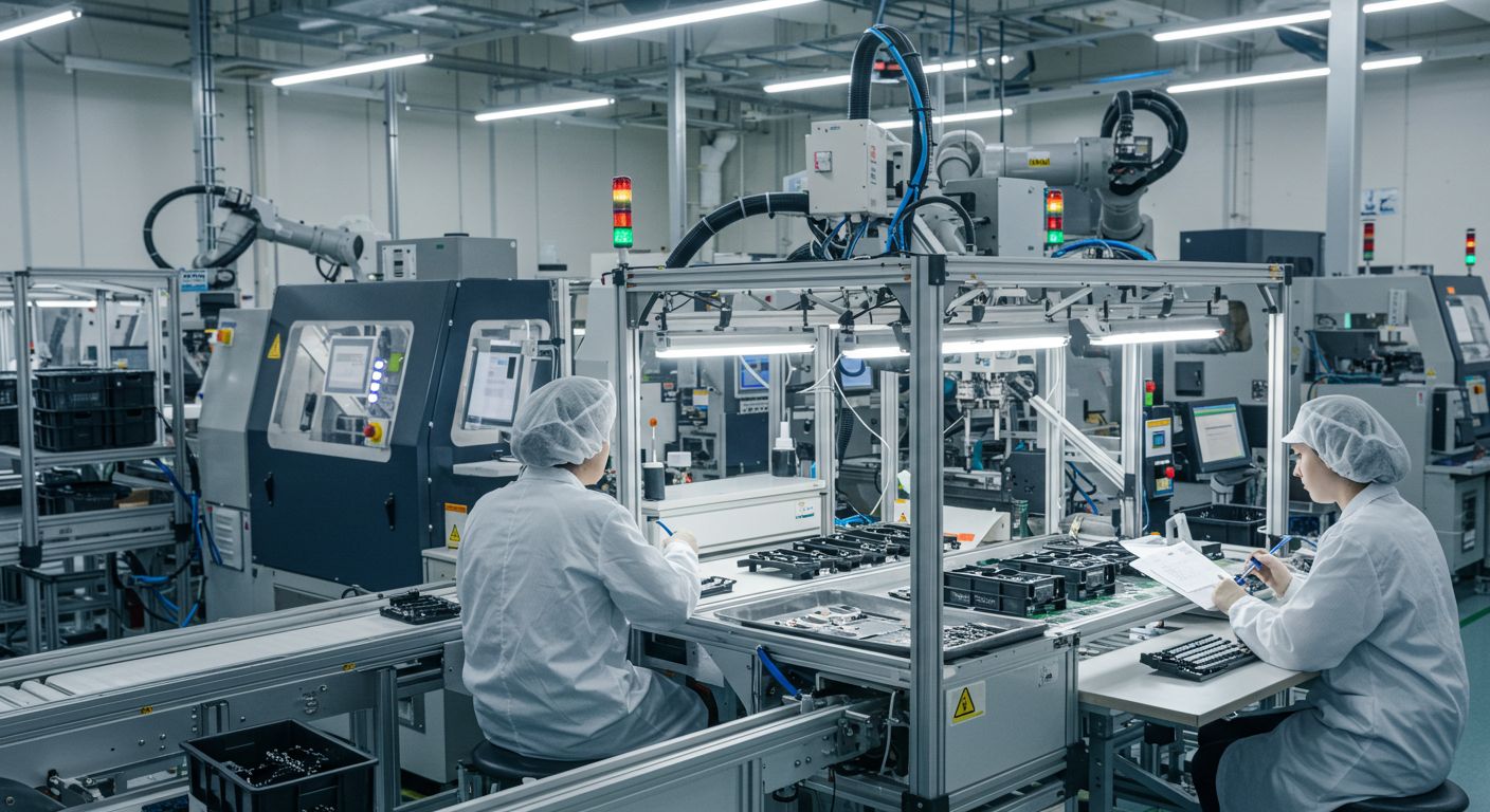 Серийное производство электронных устройств с контролем качества