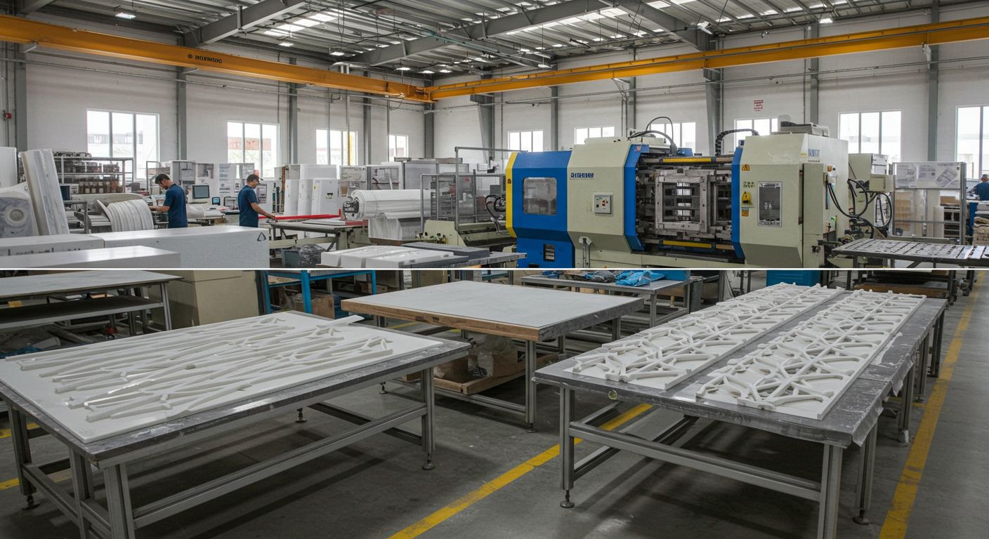 Декоративные пластиковые детали для строительной отрасли