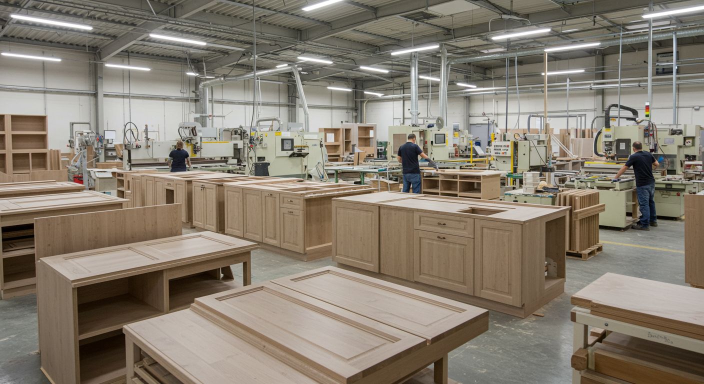 Серийное производство кухонной мебели