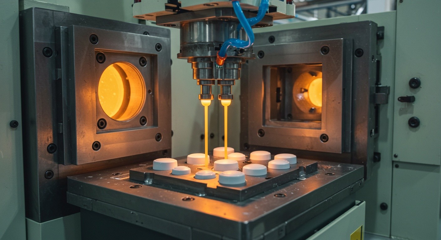 Литьё пластика для кнопок и панелей управления