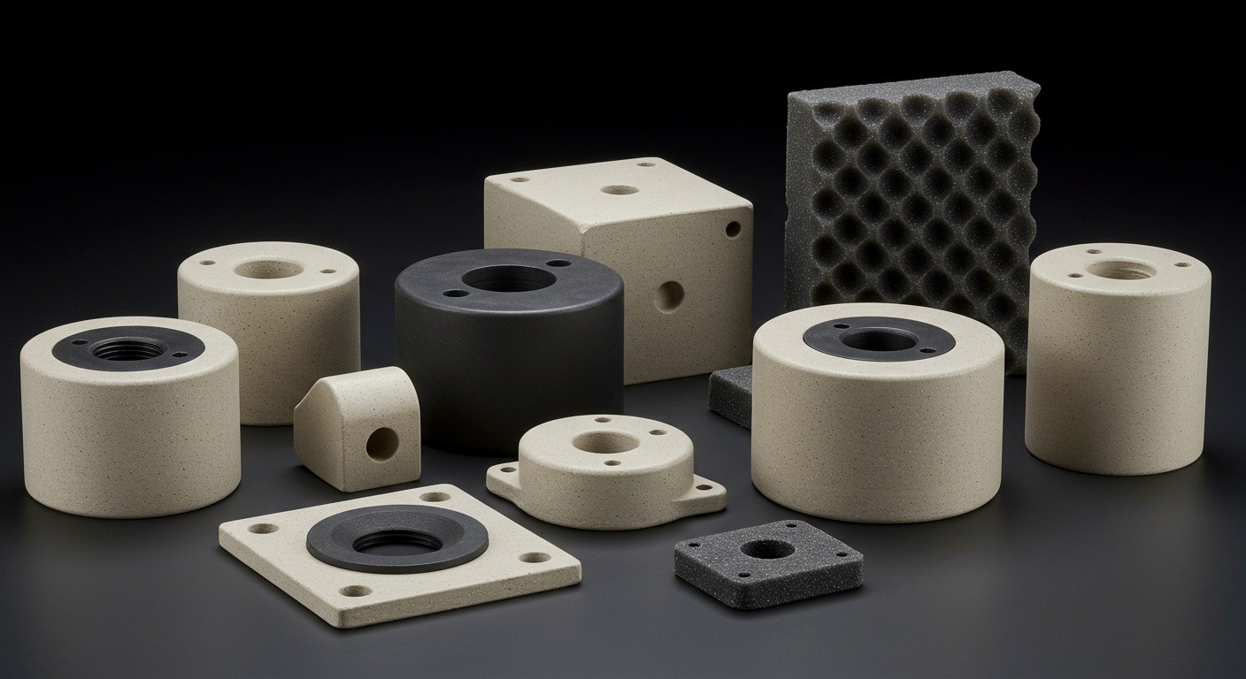 Проектирование керамических деталей и изделий с виброизолирующей функцией