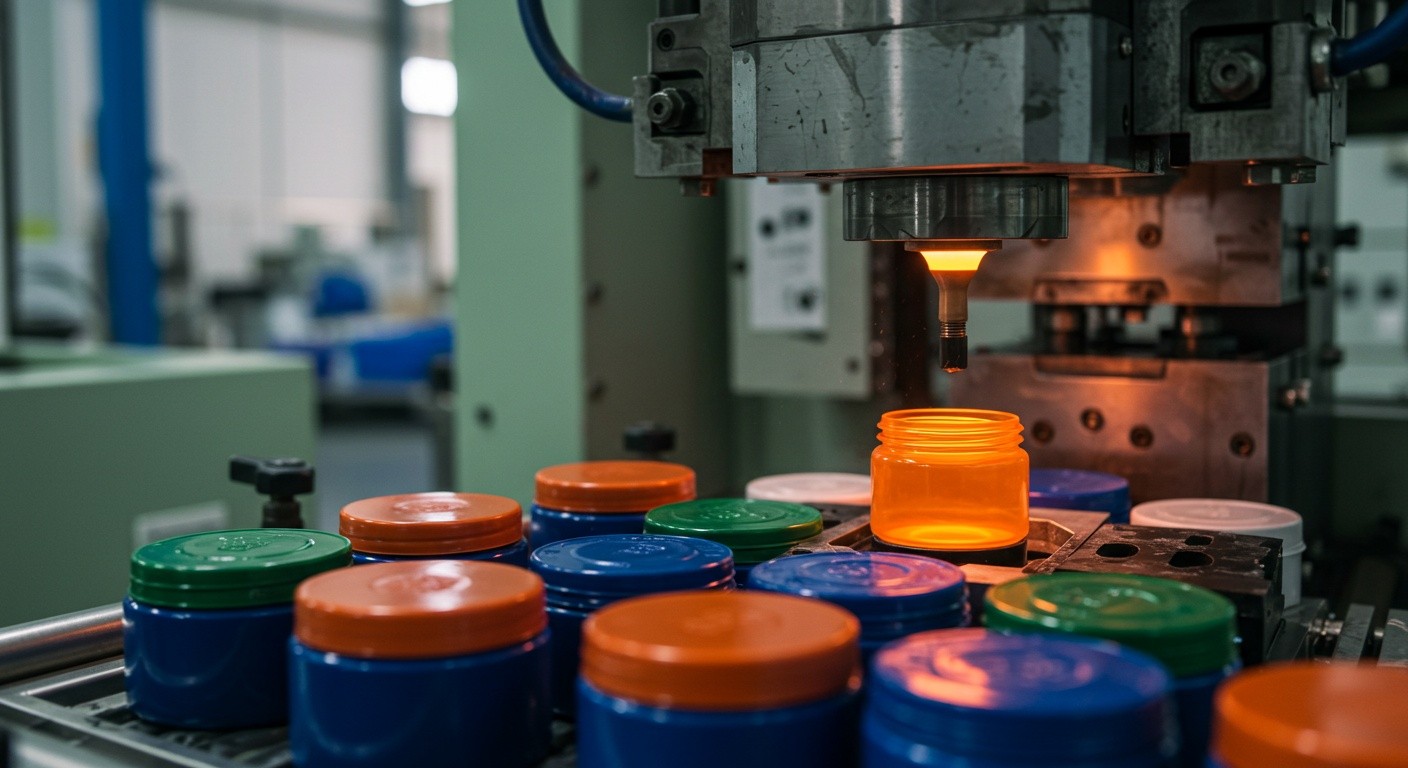 Литьё пластиковых крышек для банок
