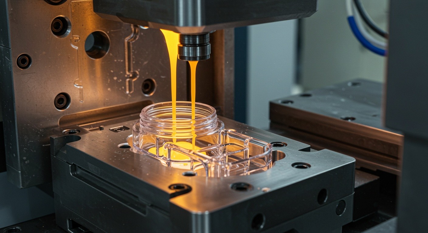 Литьё пластиковых упаковочных изделий для косметики