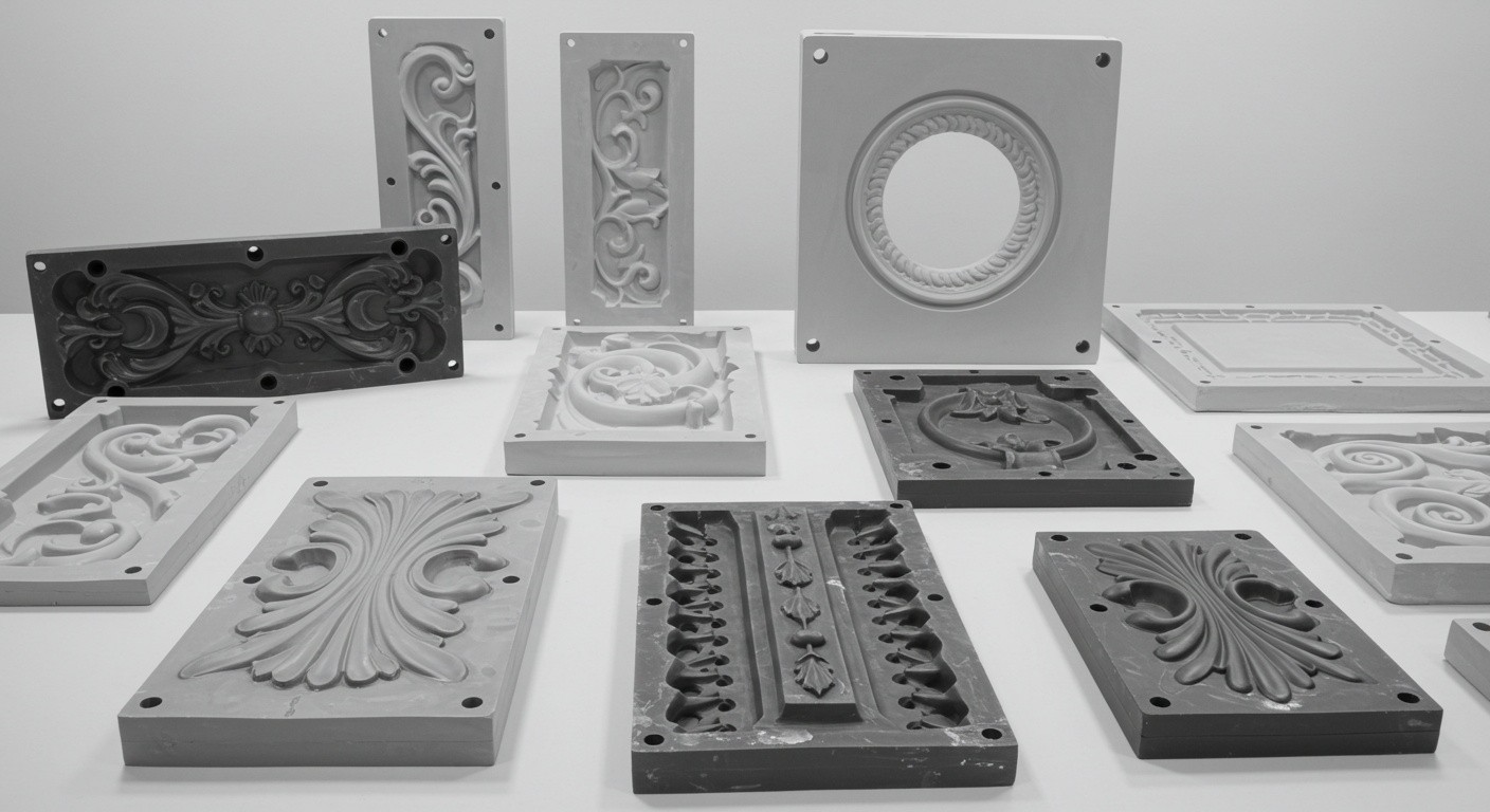 Литьё пластиковых декоративных элементов для фасадов