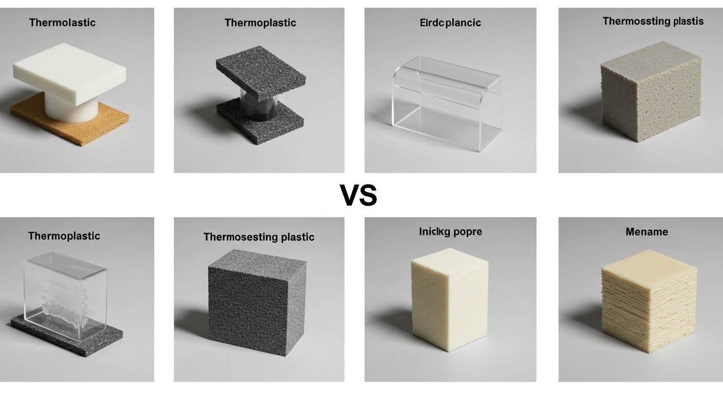 Сравнение термопластов и термореактивных пластмасс